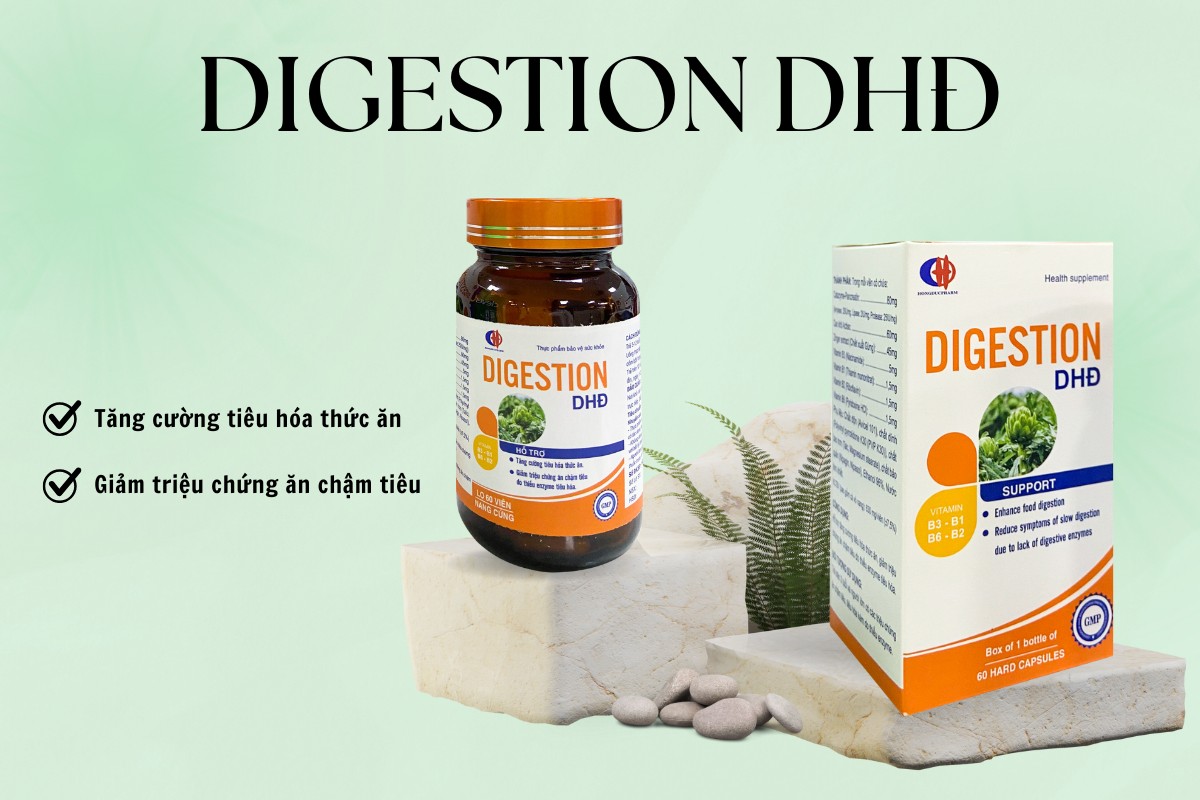 Digestion DHĐ 9 Digestion DHĐ tăng cường tiêu hóa thức ăn, giảm triệu chứng ăn chậm tiêu
