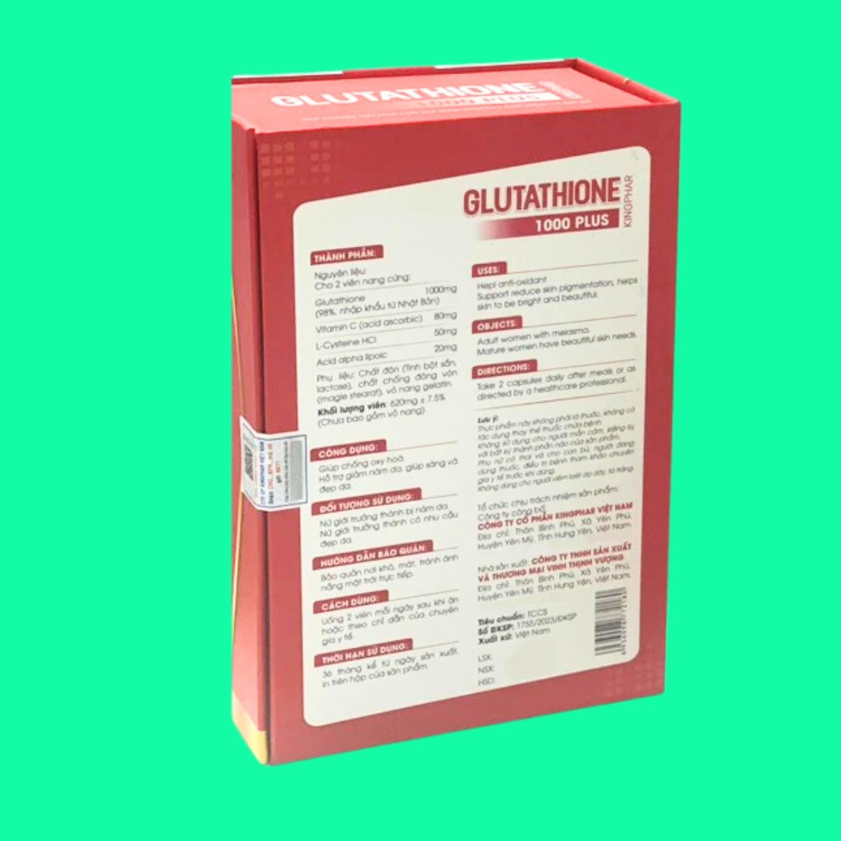 glutathione-1000-plus-kingphar-5-1 Glutathione 1000 Plus Kingphar