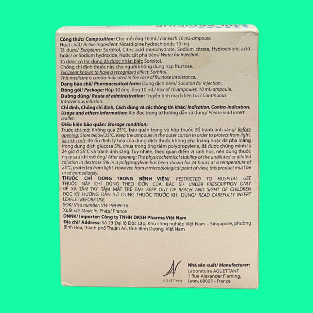 nicardipine-aguettant-10mg-10ml-1 Nicardipine Aguettant 10mg/10ml