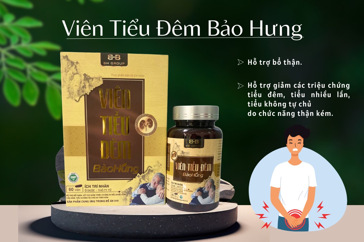 Viên Tiểu Đêm Bảo Hưng 7 Viên Tiểu Đêm Bảo Hưng hỗ trợ bổ thận, giảm triệu chứng tiểu đêm, tiểu nhiều lần, tiểu không tự chủ
