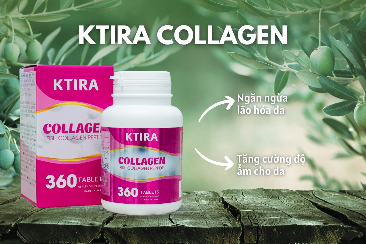 Ktira Collagen 11 Ktira Collagen hỗ trợ chống lão hóa, tăng cường độ ẩm cho da