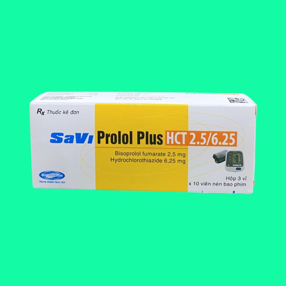 saviprolol-plus-hct-2-5-6-25-1 Thuốc SaviProlol Plus HCT 2.5/6.25