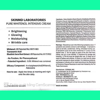SkinMD Pure Whitenol Intensive Cream 9 SkinMD Pure Whitenol Intensive Cream