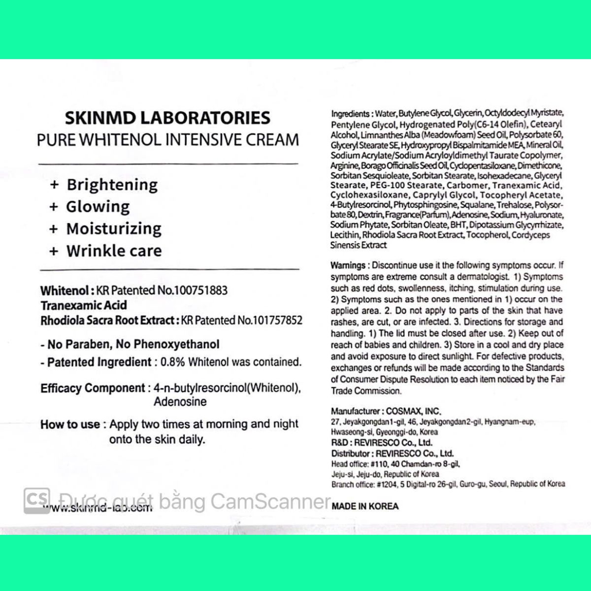 skinmd-pure-whitenol-intensive-cream-1 SkinMD Pure Whitenol Intensive Cream