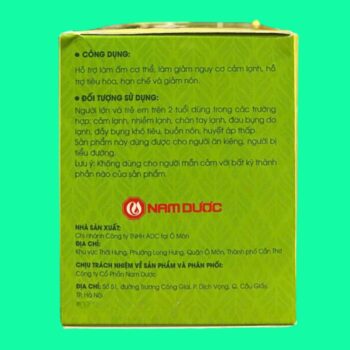 Trà gừng Nam Dược 5 Trà gừng Nam Dược