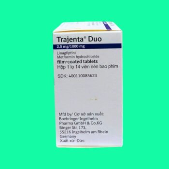 Trajenta Duo 2,5mg/1000mg 7 Thuốc Trajenta Duo 2.5mg/1000mg