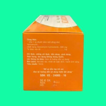 Vancomycin 500 Vinphaco 14 Thuốc Vancomycin 500 Vinphaco