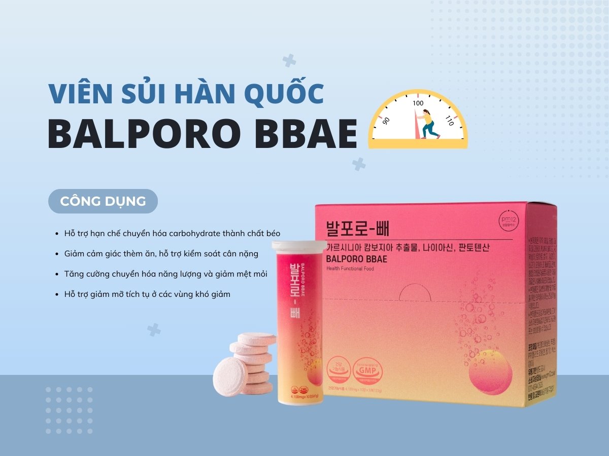 Viên sủi Balporo Bbae 11 Viên sủi Balporo Bbae