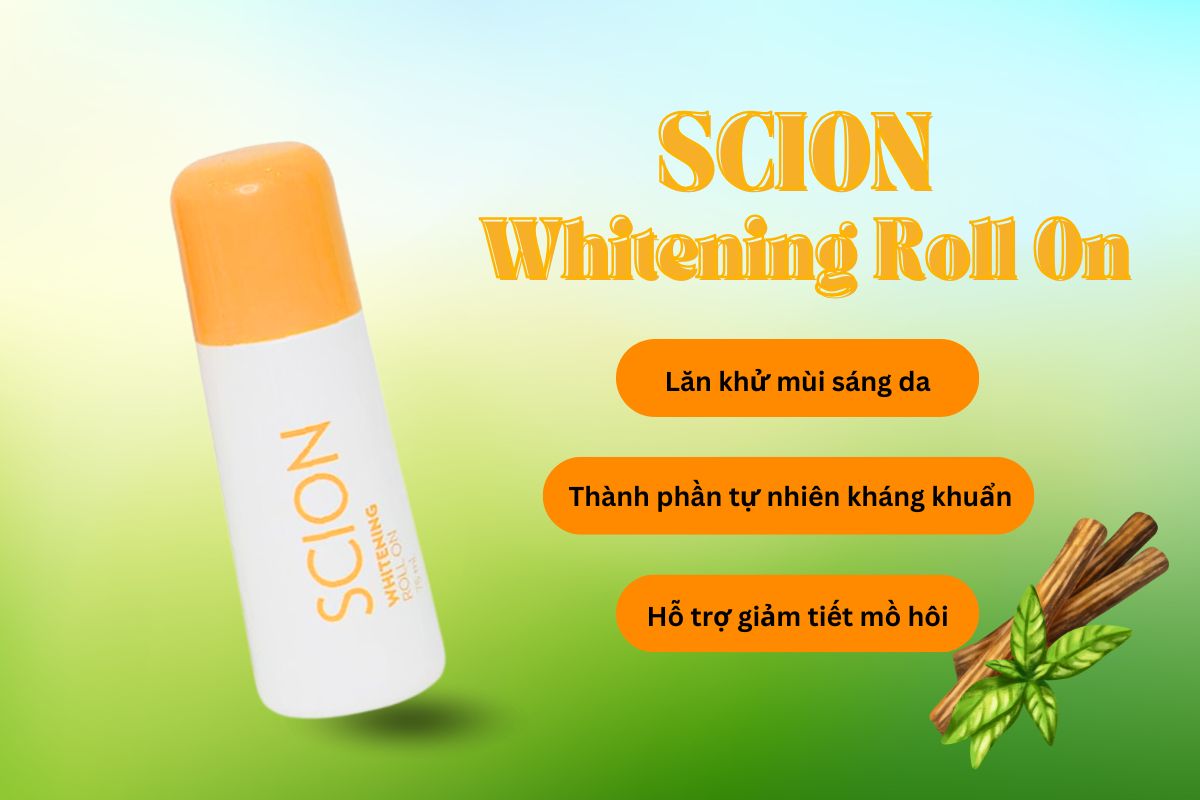 Lăn khử mùi Scion Whitening Roll On 10 Lăn khử mùi Scion Whitening Roll On