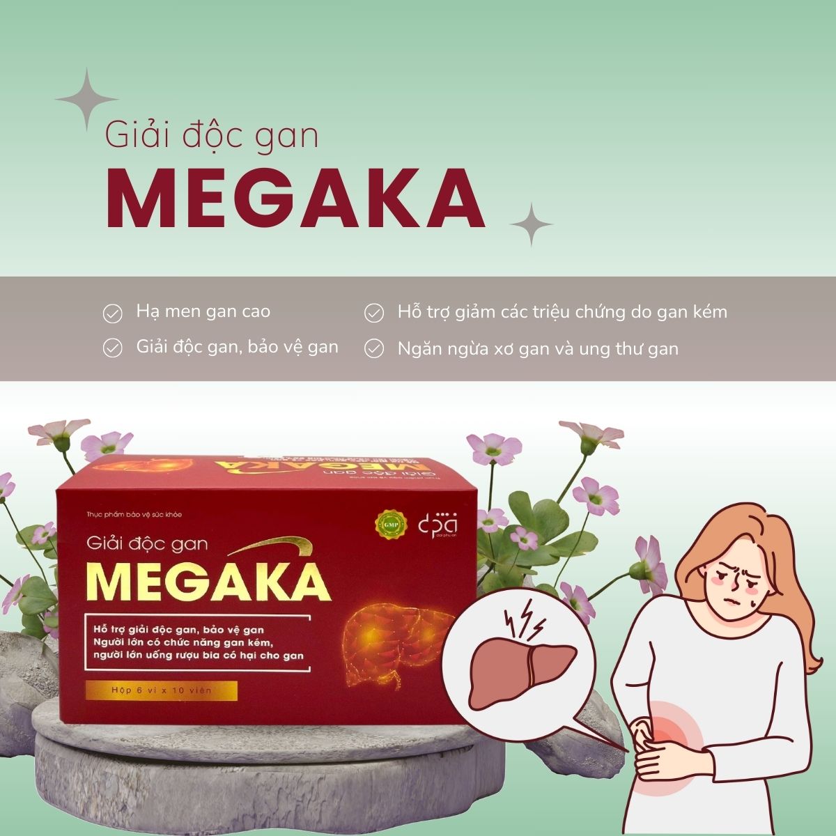 Giải độc gan Megaka 9 Giải độc gan Megaka