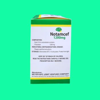 Notamcef 1200mg 6 Thuốc Notamcef 1200mg