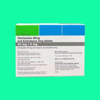 Telmisartan 40mg and Amlodipine 5mg tablets Evertogen 2 Thuốc Telmisartan 40mg and Amlodipine 5mg tablets Evertogen