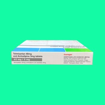 Telmisartan 40mg and Amlodipine 5mg tablets Evertogen 7 Thuốc Telmisartan 40mg and Amlodipine 5mg tablets Evertogen