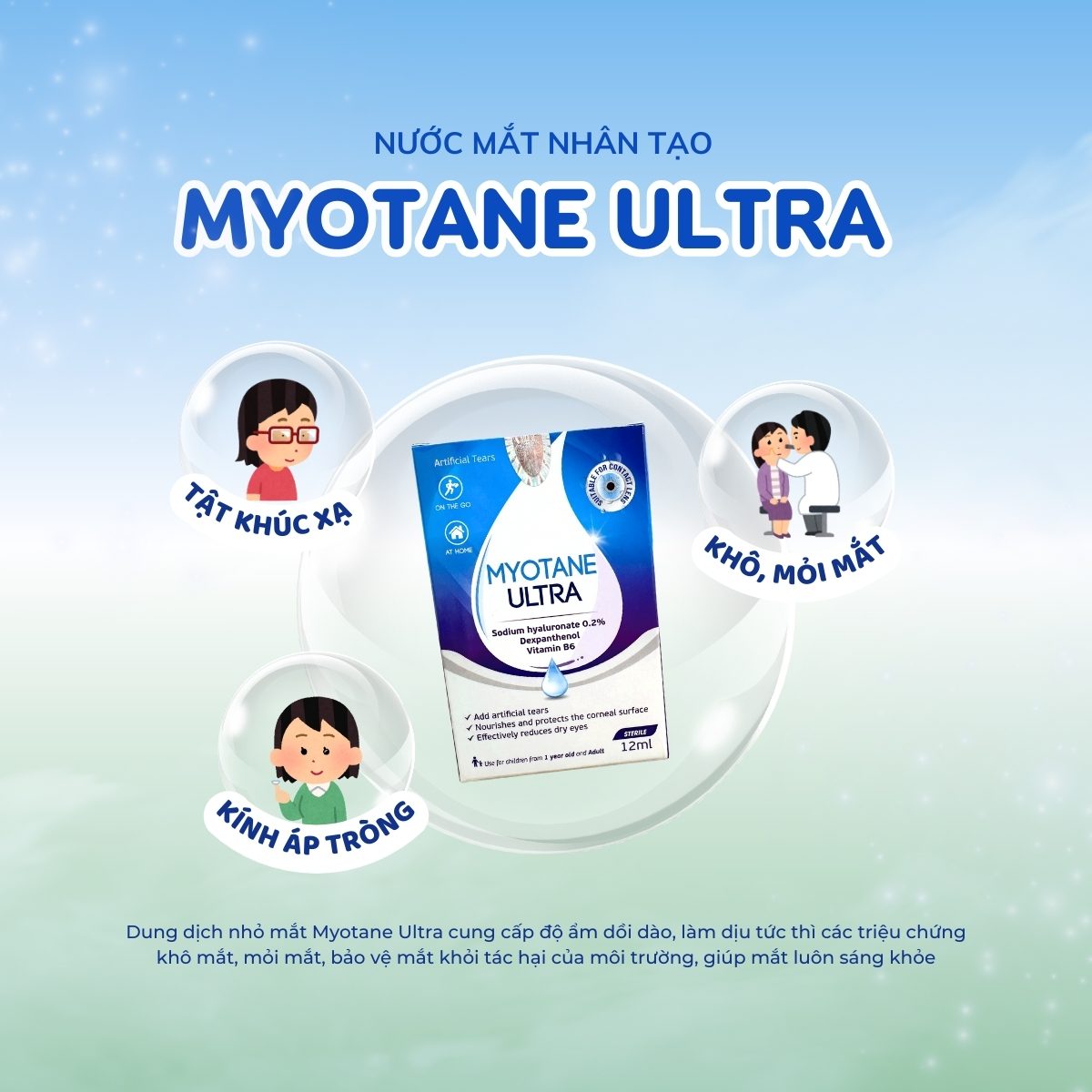 Nước mắt nhân tạo Myotane Ultra 11 Nước mắt nhân tạo Myotane Ultra