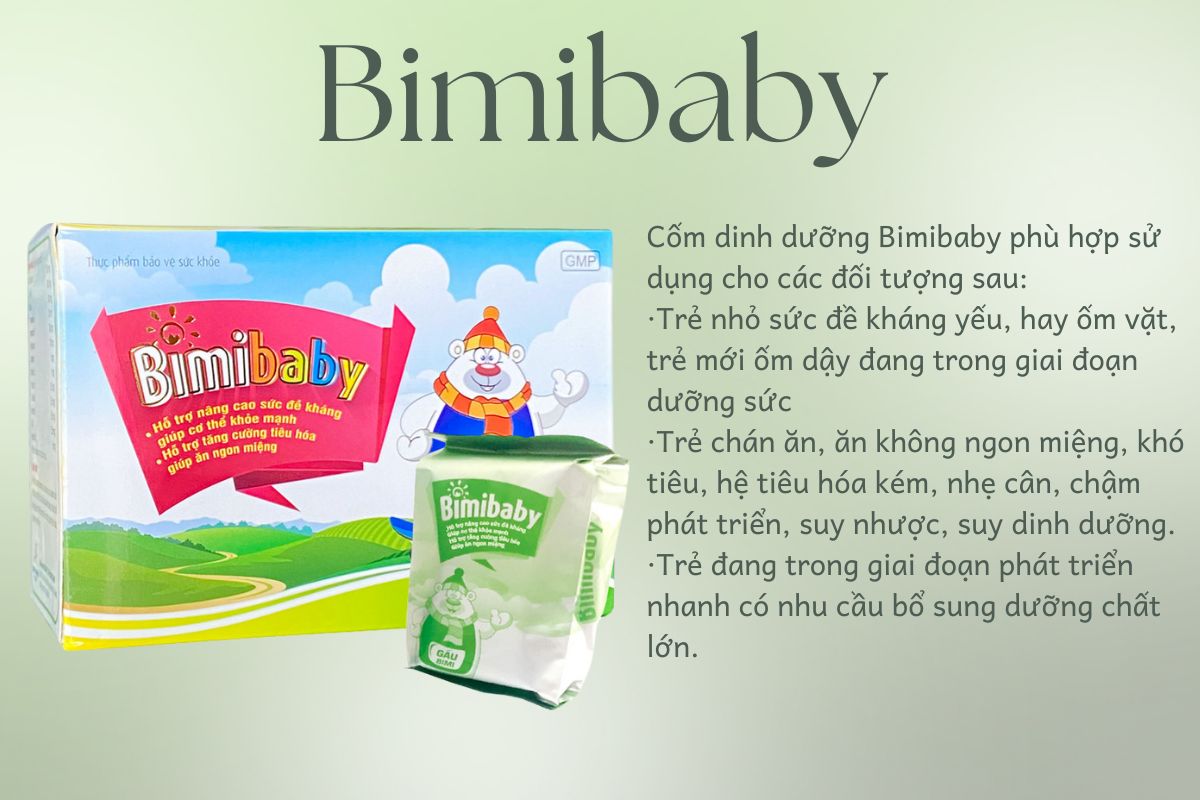 Bimibaby 12 Đối tượng sử dụng Bimibaby