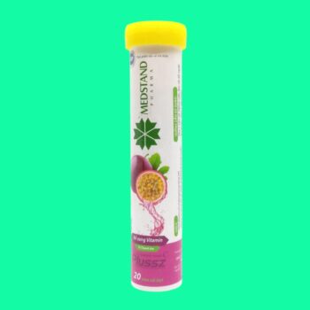 Viên sủi Medstand vitamin C Plussz (vị chanh leo) 2 Viên sủi Medstand vitamin C Plussz