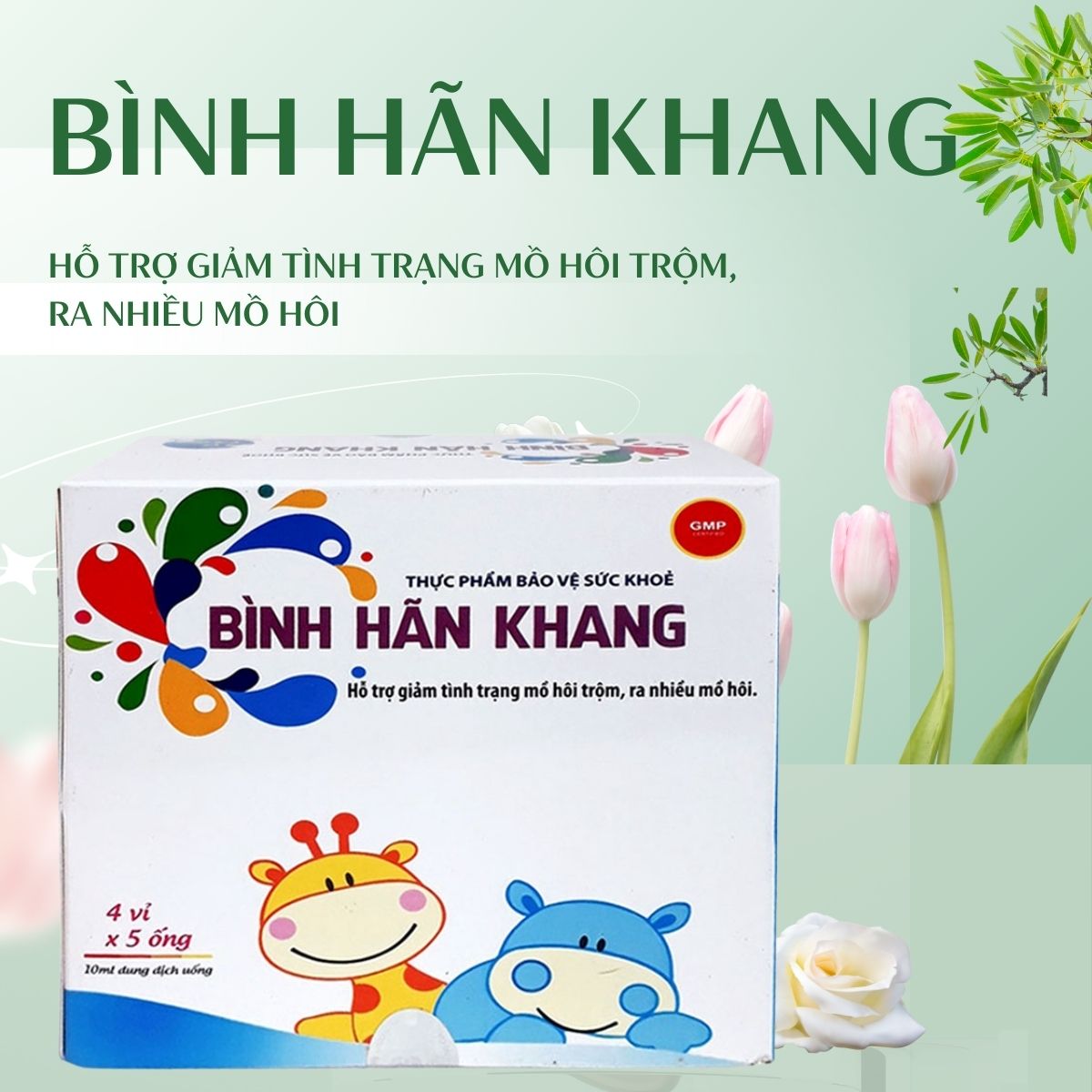 Bình Hãn Khang 12 Bình Hãn Khang cải thiện chứng ra mồ hôi trộm