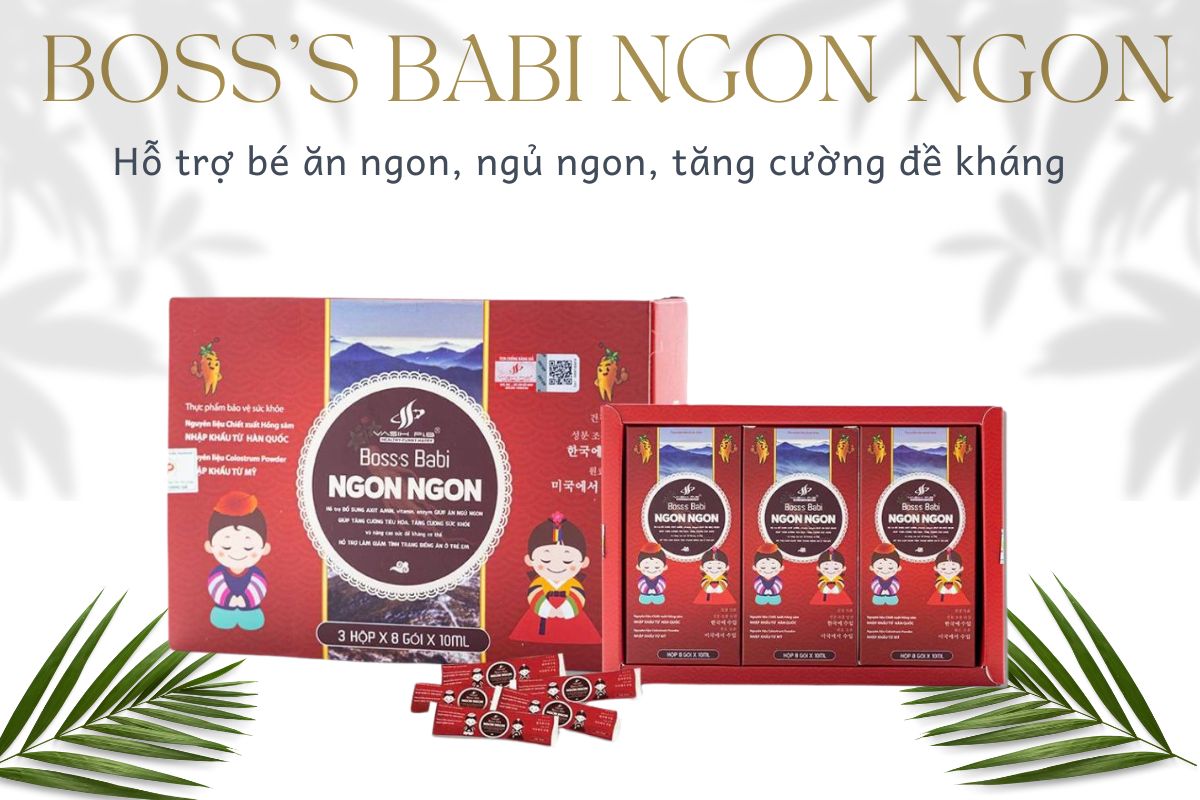 Boss’s babi ngon ngon hỗ trợ tăng cường sức khỏe