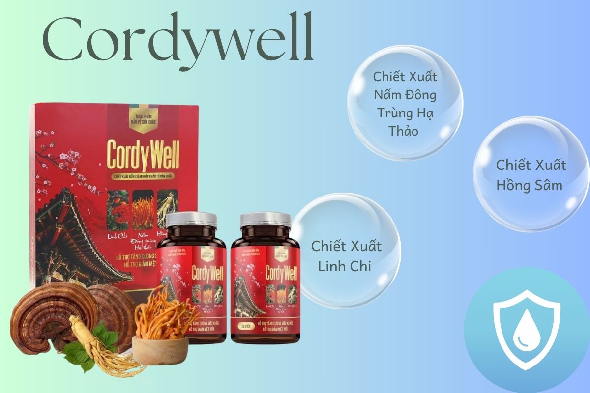 Cordywell 13 Thành phần sản phẩm Cordywell