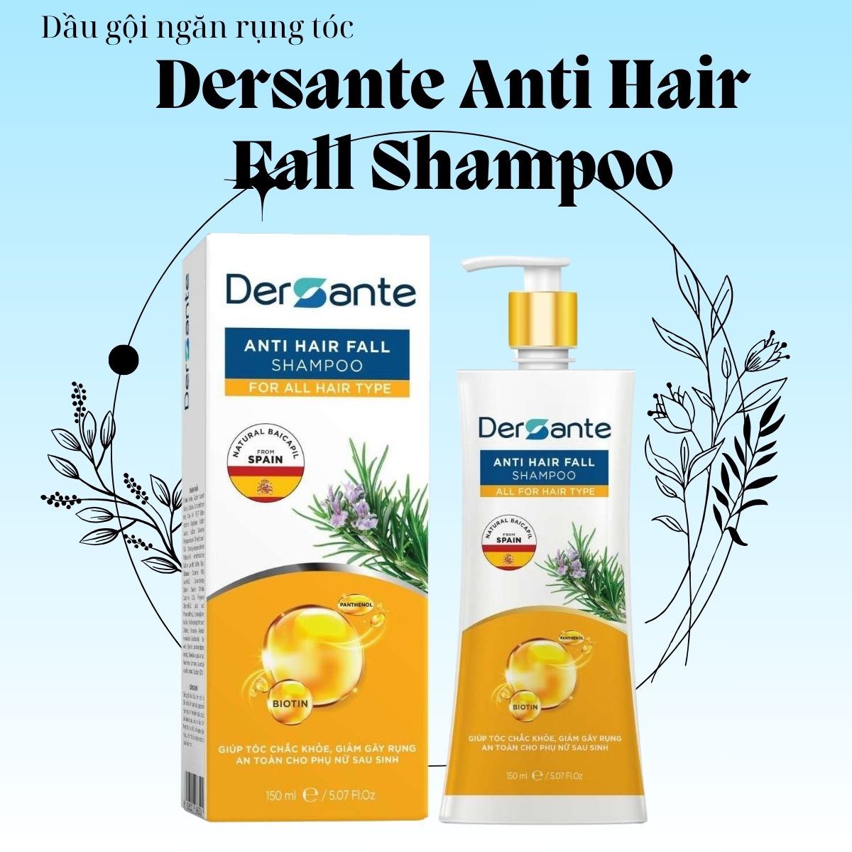 Thông tin sản phẩm Dersante Anti Hair Fall Shampoo