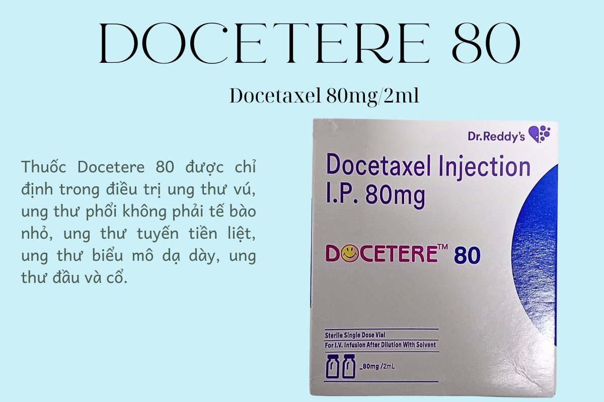 Docetere 80 7 Chỉ định dùng thuốc Docetere 80