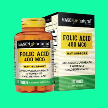 Folic Acid 400mcg Mason Natural