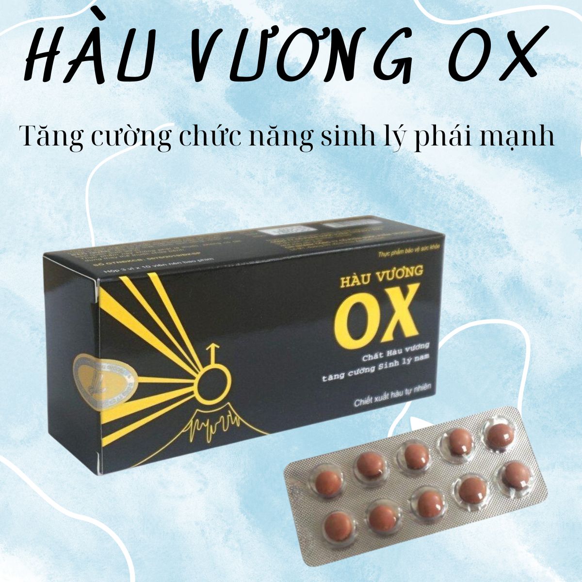Hàu vương OX hỗ trợ tăng cường sinh lý phái mạnh