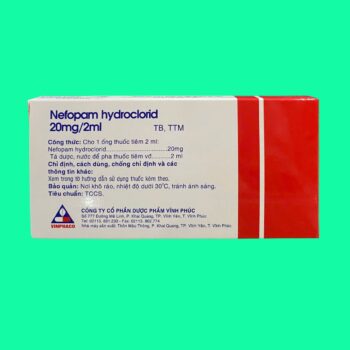 Nefopam hydroclorid 20mg 2ml