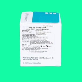 Que thử tiểu đường Accu-Chek Instant 3 Que thử tiểu đường Accu-Chek Instant Hộp 25 que