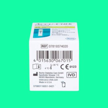 Que thử tiểu đường Accu-Chek Instant 5 Que thử tiểu đường Accu-Chek Instant Hộp 25 que