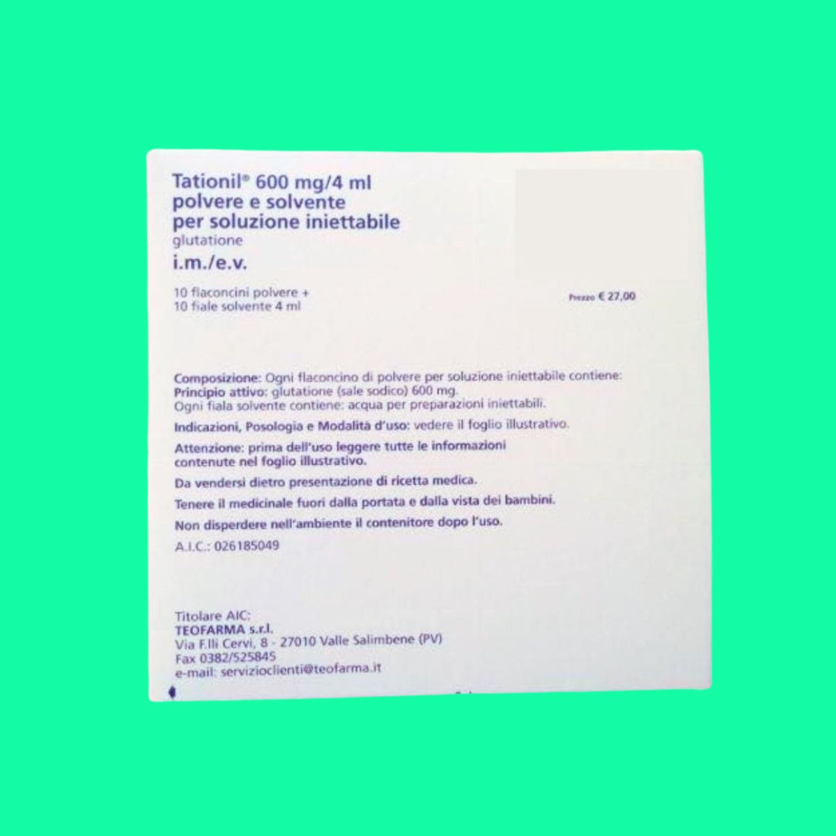 Tationil 600mg 4ml (5) Tationil 600mg 4ml