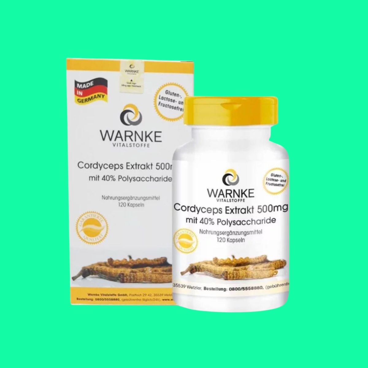 Warnke Cordyceps Extrakt 500mg (1) Warnke Cordyceps Extrakt 500mg