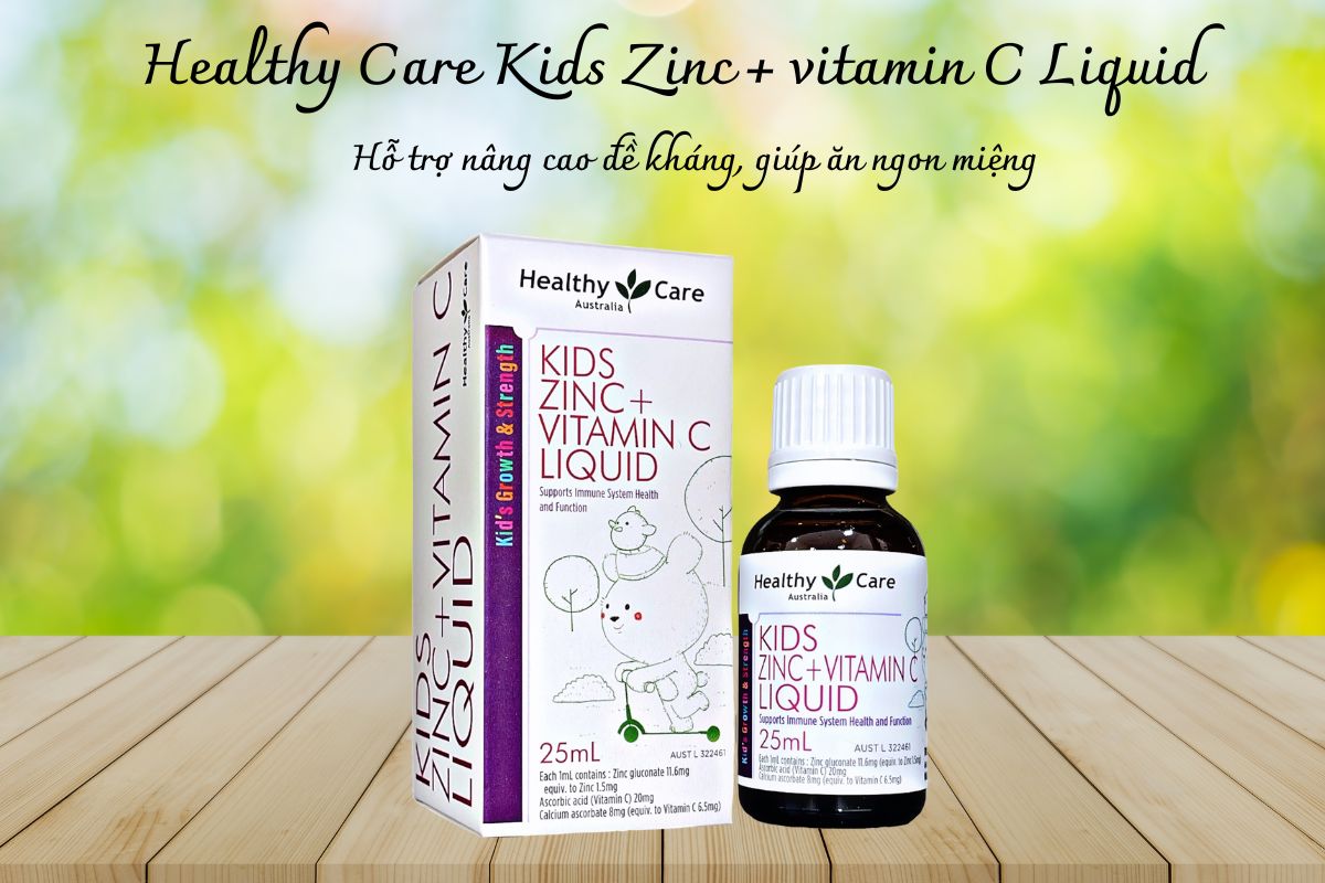Healthy Care Kids ZinC + Vitamin C Liquid