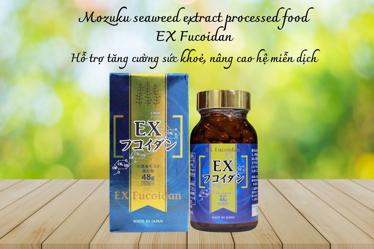Mozuku Seaweed Extract Processed Food EX Fucoidan
