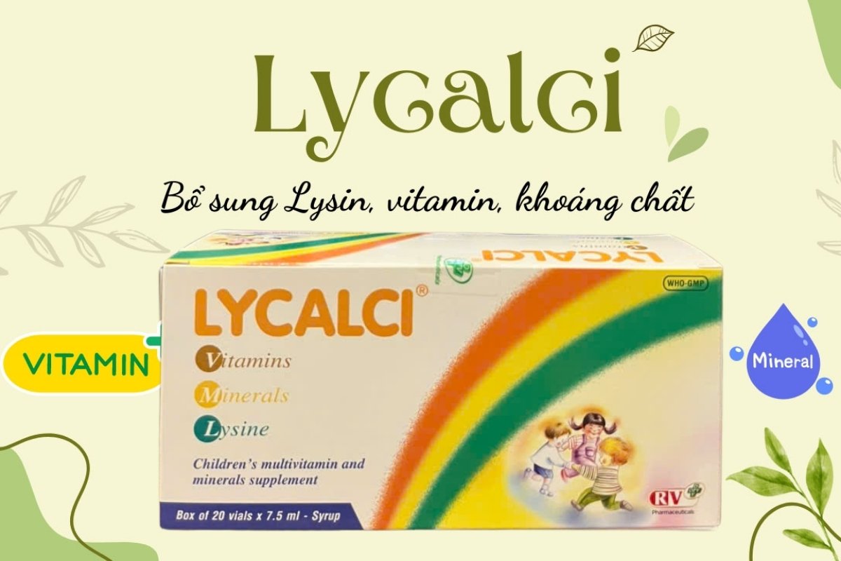 Lycalci 14 Lycalci - Cung cấp vitamin, khoáng chất cho trẻ suy dinh dưỡng
