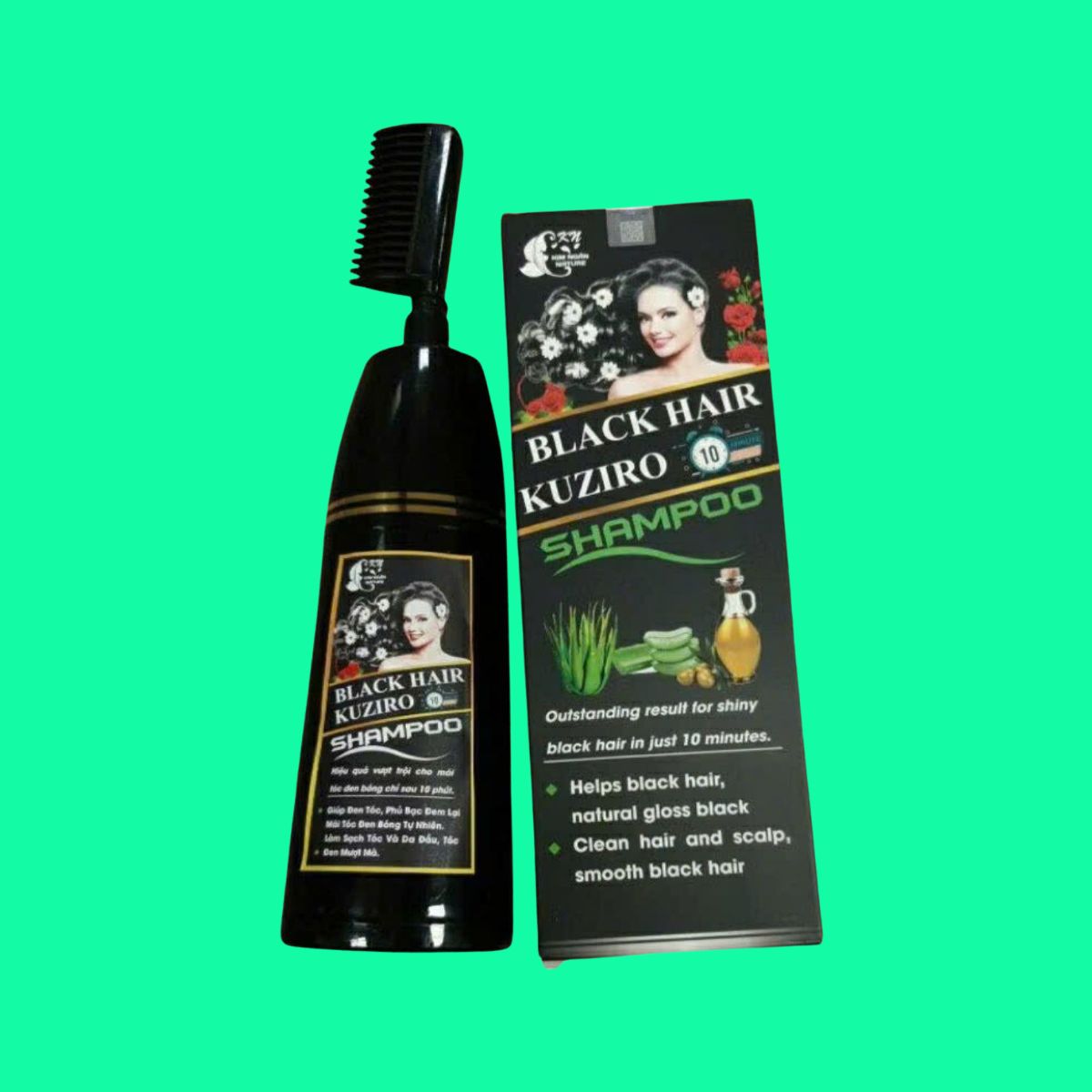 Black-Hair-Kuziro-1 Dầu gội phủ bạc Black Hair Kuziro