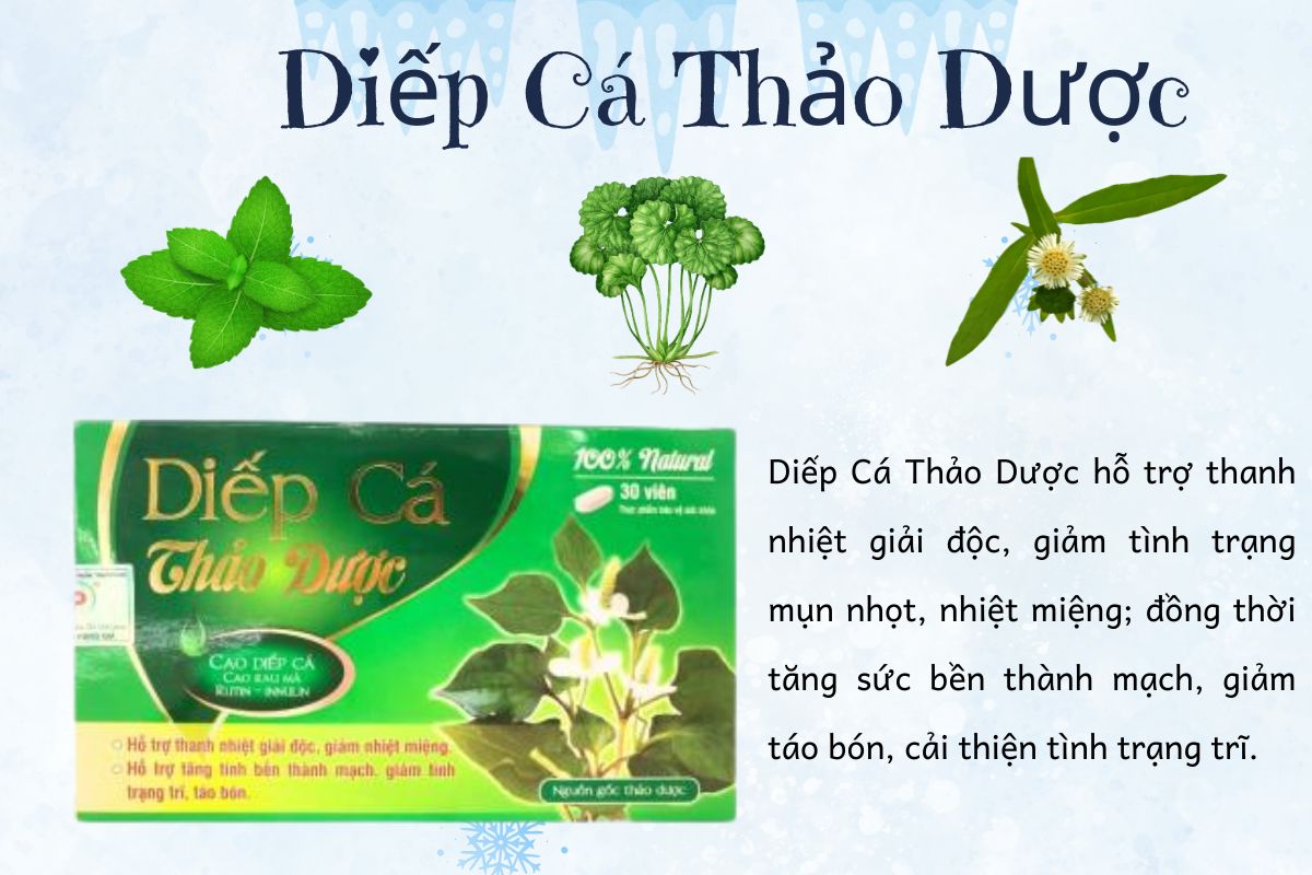 Diếp Cá Thảo Dược hỗ trợ thanh nhiệt giải độc