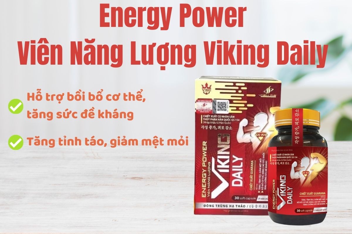 Energy Power Viên Năng Lượng Viking Daily 12 Energy Power Viên Năng Lượng Viking Daily