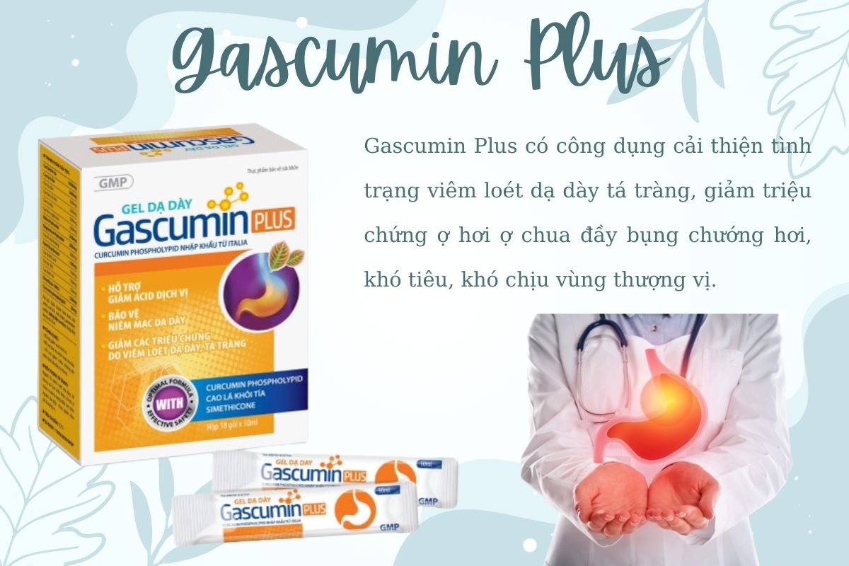 Gascumin Plus - Hỗ trợ cải thiện viêm loét dạ dày tá tràng