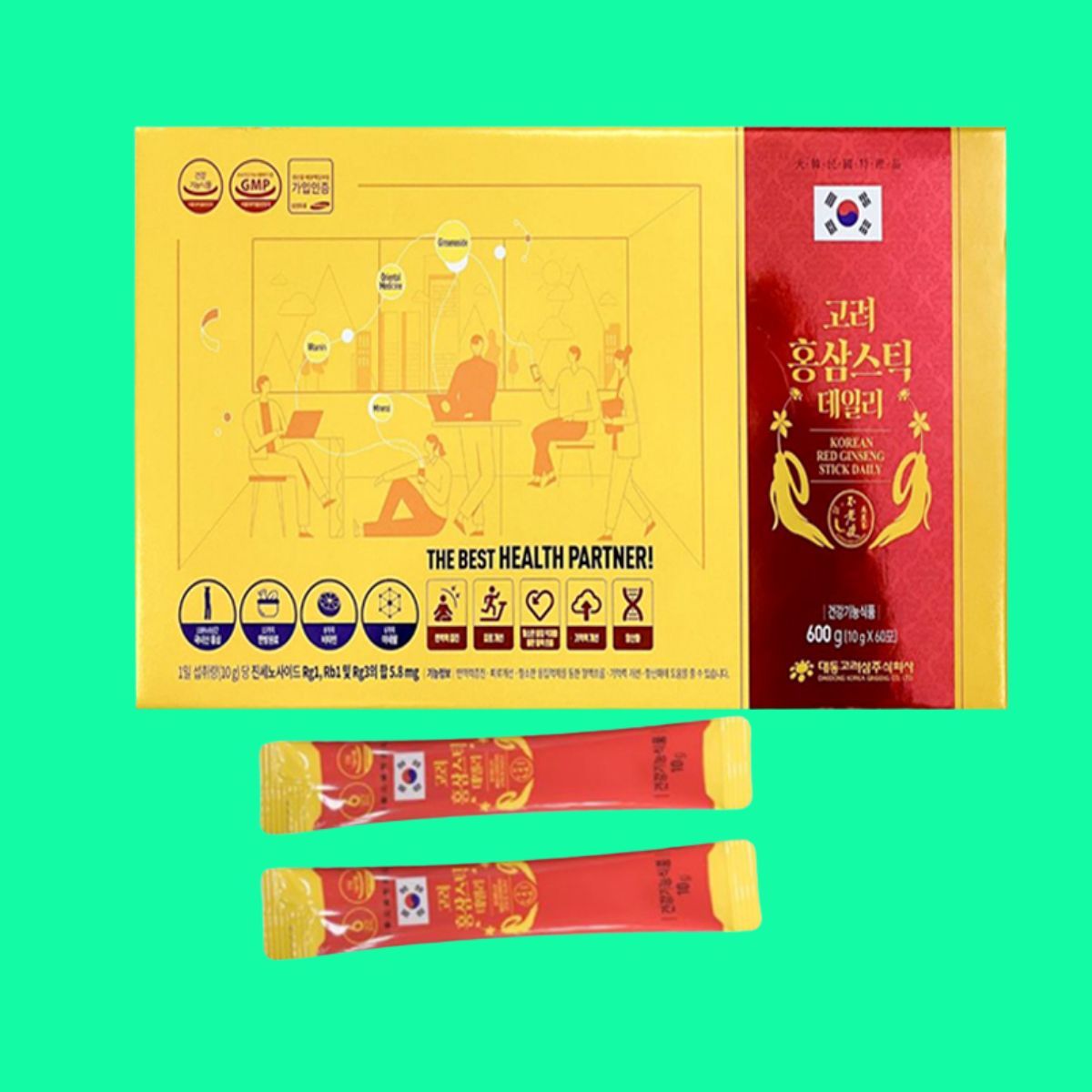 Korean Red Ginseng Stick Daily (2) Korean Red Ginseng Stick Daily