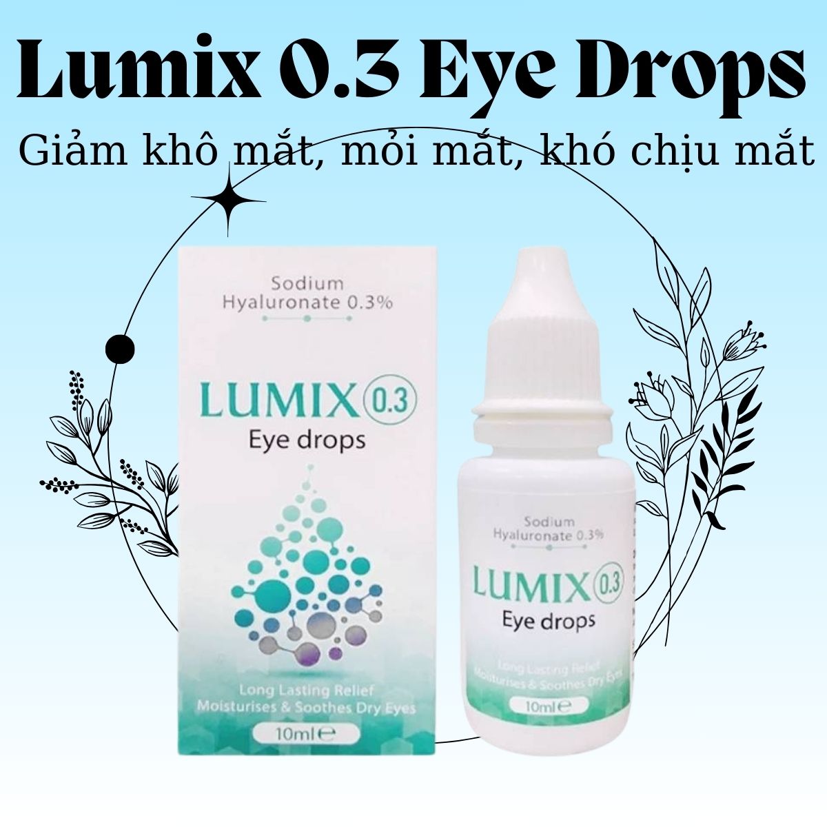 Lumix 0.3 Eye Drops 9 Lumix 0.3 Eye Drops hỗ trợ giảm mỏi mắt, khô mắt