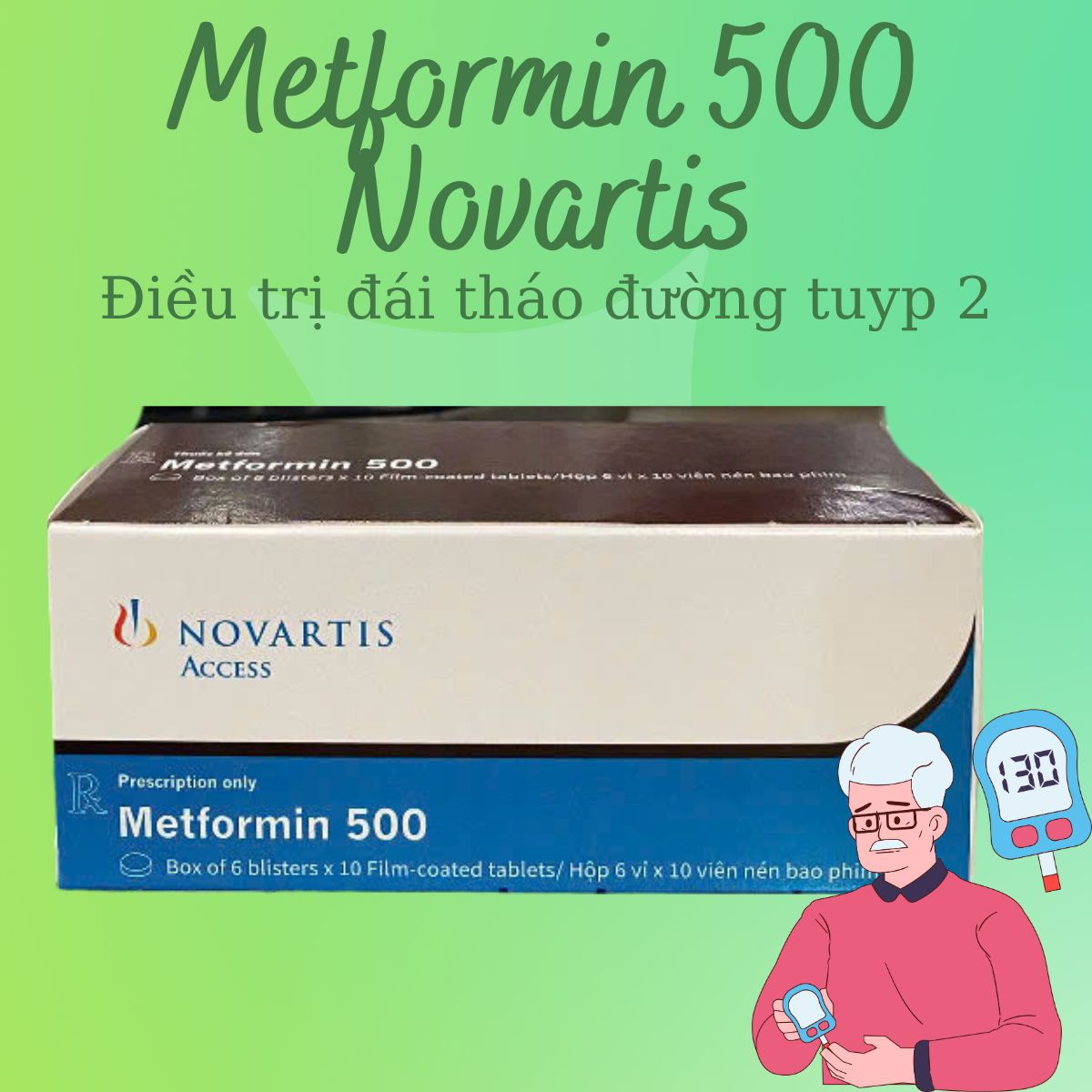 Chỉ định dùng thuốc Metformin 500 Novartis