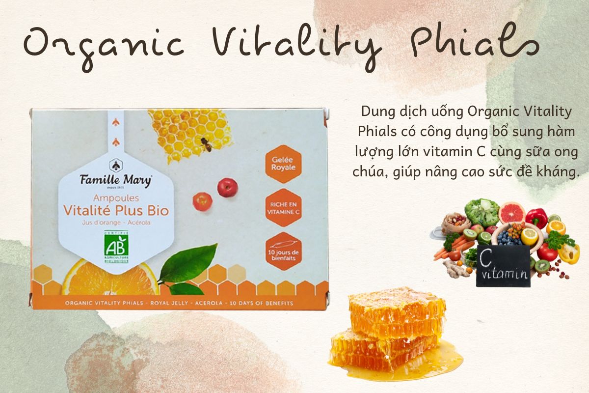 Công dụng sản phẩm Organic Vitality Phials