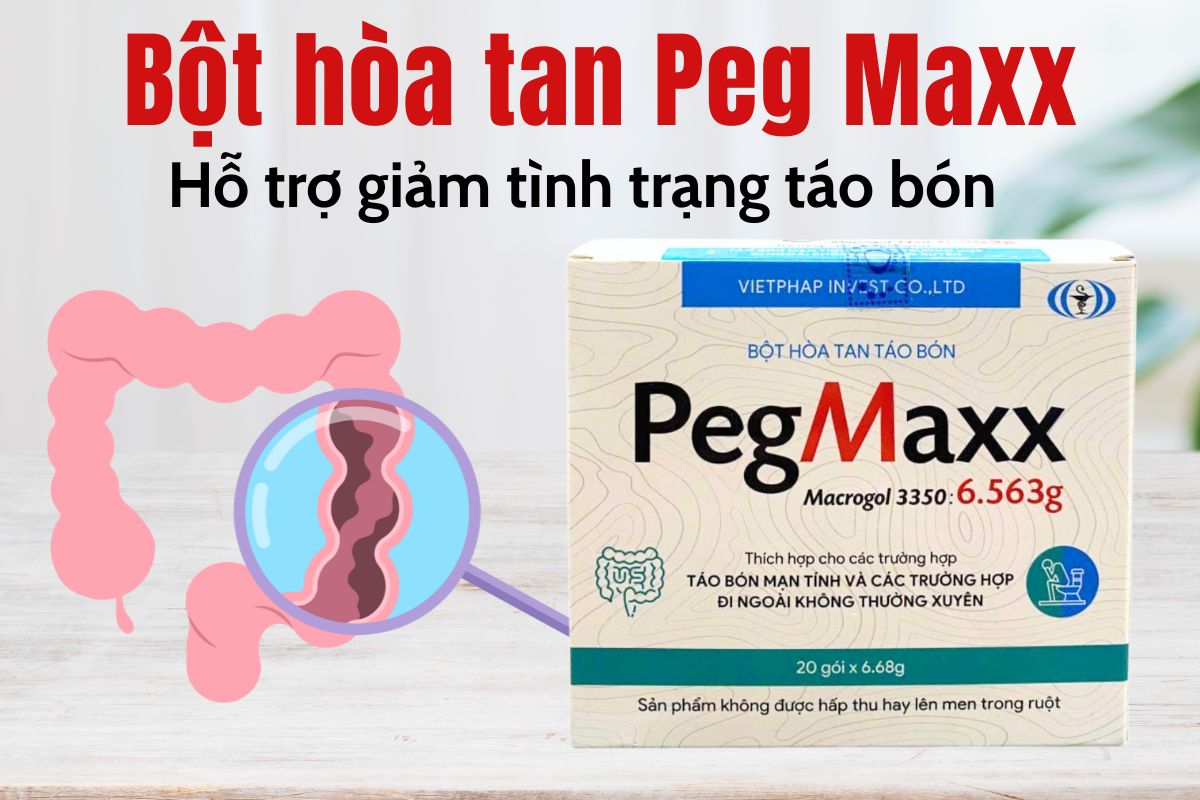 Bột hòa tan táo bón PegMaxx 11 Bột hòa tan táo bón PegMaxx