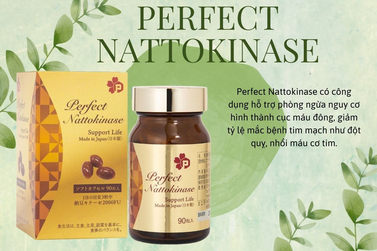 Perfect Nattokinase 12 Công dụng sản phẩm Perfect Nattokinase