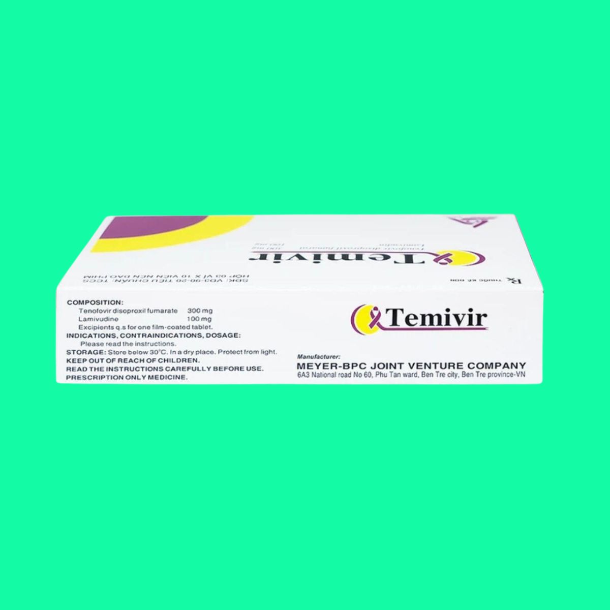 Temivir 300mg 100mg (3) Temivir 300mg 100mg