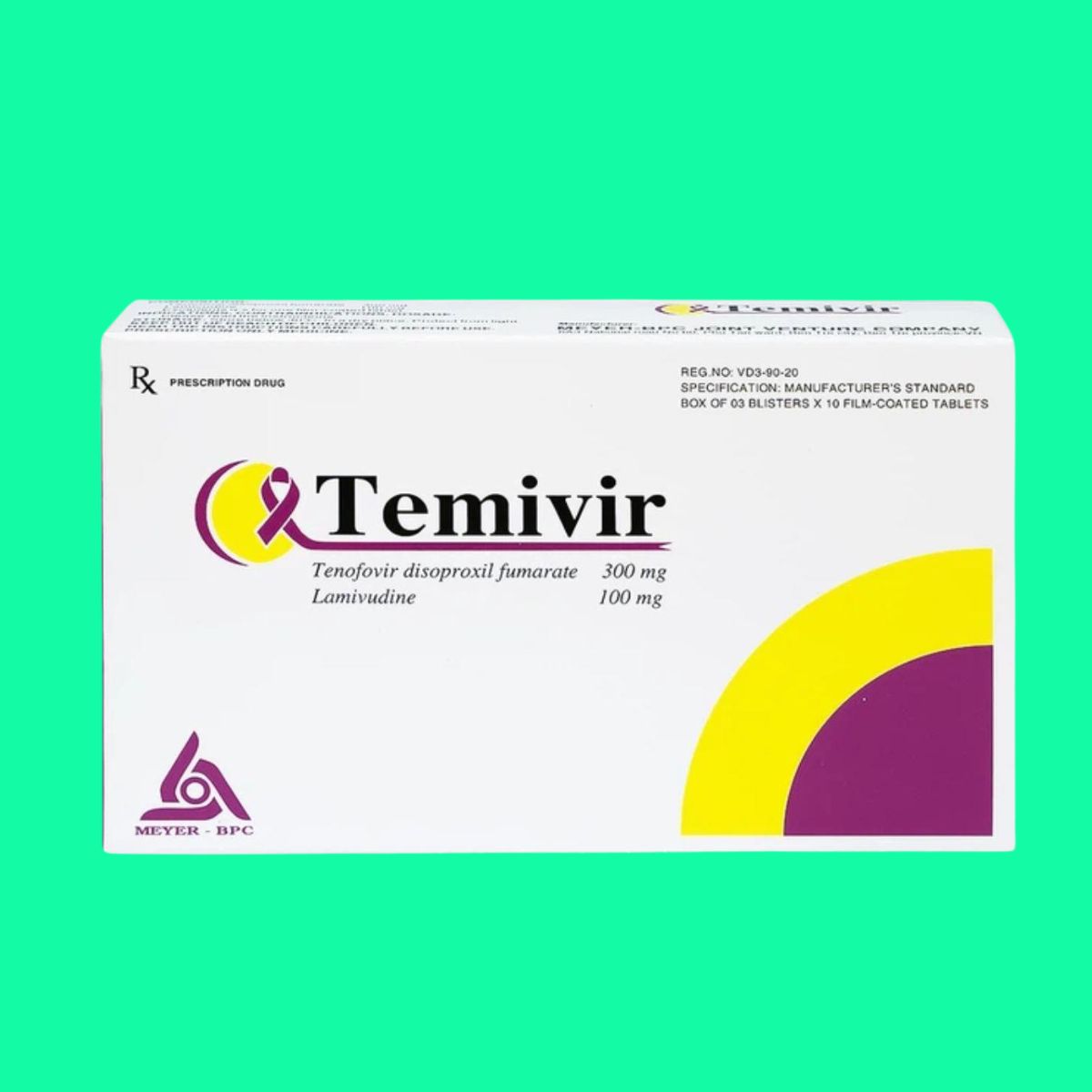 Temivir 300mg 100mg (4) Temivir 300mg 100mg