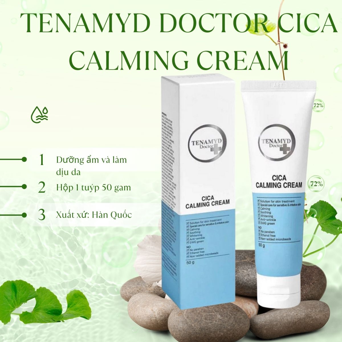 Tenamyd Doctor Cica Calming Cream 16 Tenamyd Doctor Cica Calming Cream dưỡng ẩm và làm dịu da