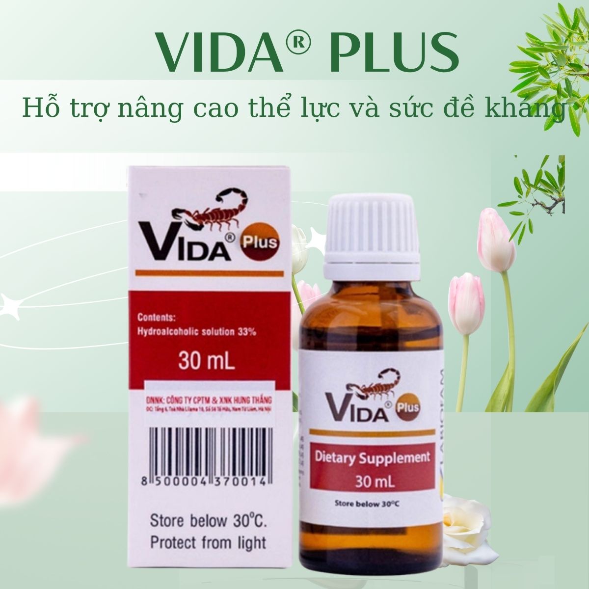 Vida® Plus 10 Vida® Plus hỗ trợ tăng cường sức đề kháng