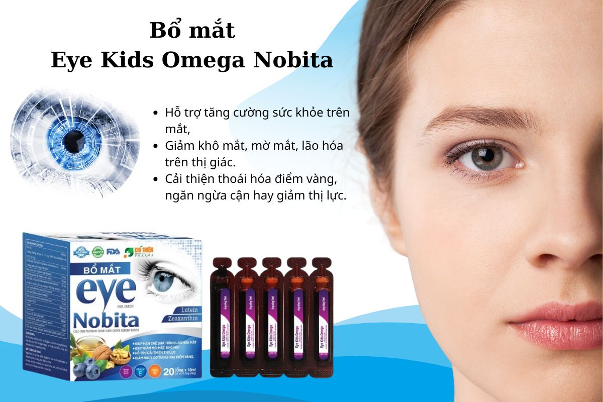Bổ mắt Eye Kids Omega Nobita (Dung dịch) 8 Tác dụng của Bổ mắt Eye Kids Omega Nobita